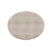 Mesa Pisa Beta Bistrô Fratini 107,50cm (a) Disco Redondo Inox Tampo Mdp Redondo Castanheira 70cm (l)