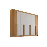 Guarda Roupa Casal 100% Mdf 8 Gavetas - Daymont-cinamomo-off White - Móveis D'doro - 2