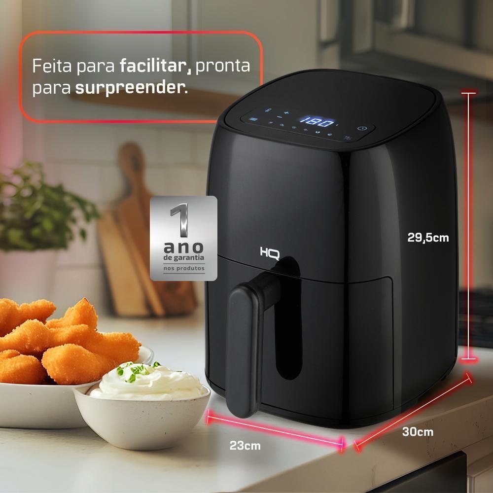 Fritadeira Sem óleo Airfryer HQ Digital Preto 4,8L HQ-AF4.8LDP 110V - 8