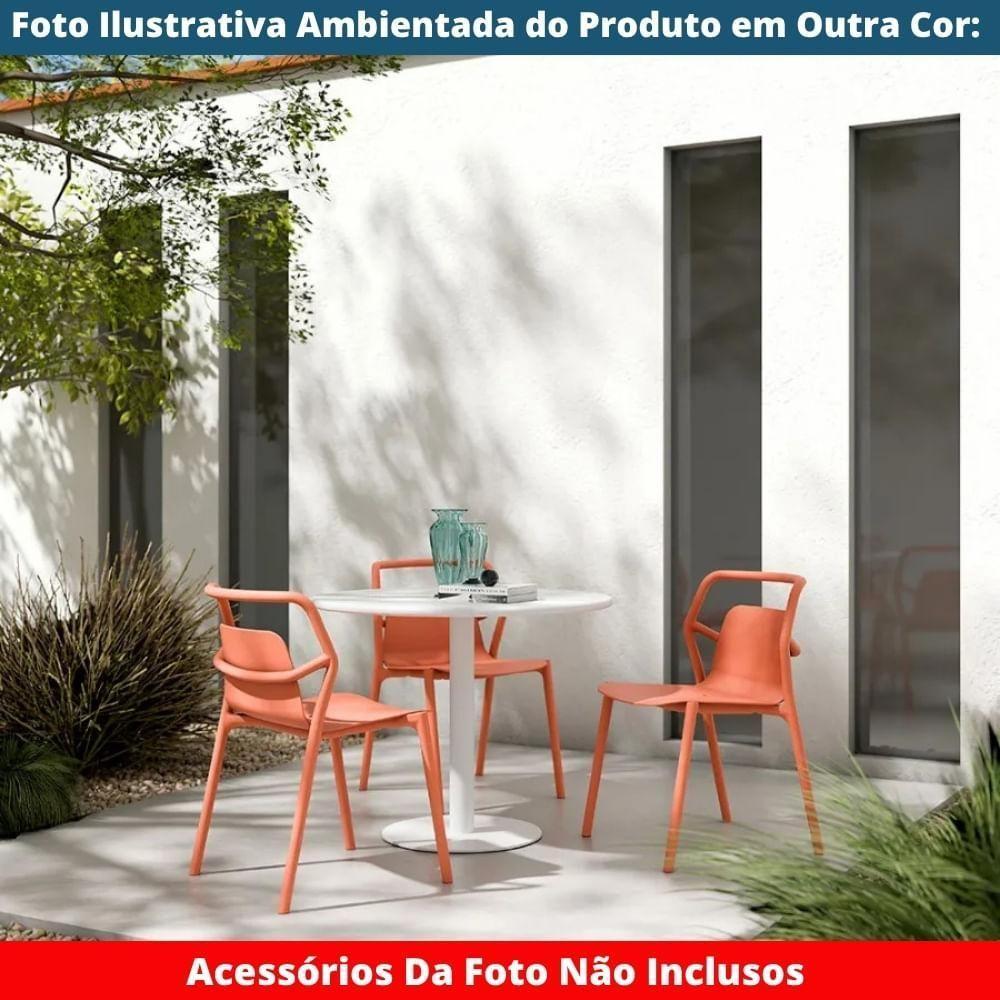 Kit 2 Cadeiras Empilhável Enjoy Rivatti 53 Cm (largura) Polipropileno (pp) Azul Aura Com Proteção Uv - 2