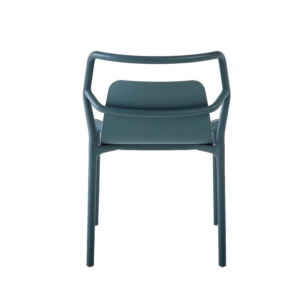 Kit 2 Cadeiras Empilhável Enjoy Rivatti 53 Cm (largura) Polipropileno (pp) Azul Aura Com Proteção Uv - 4