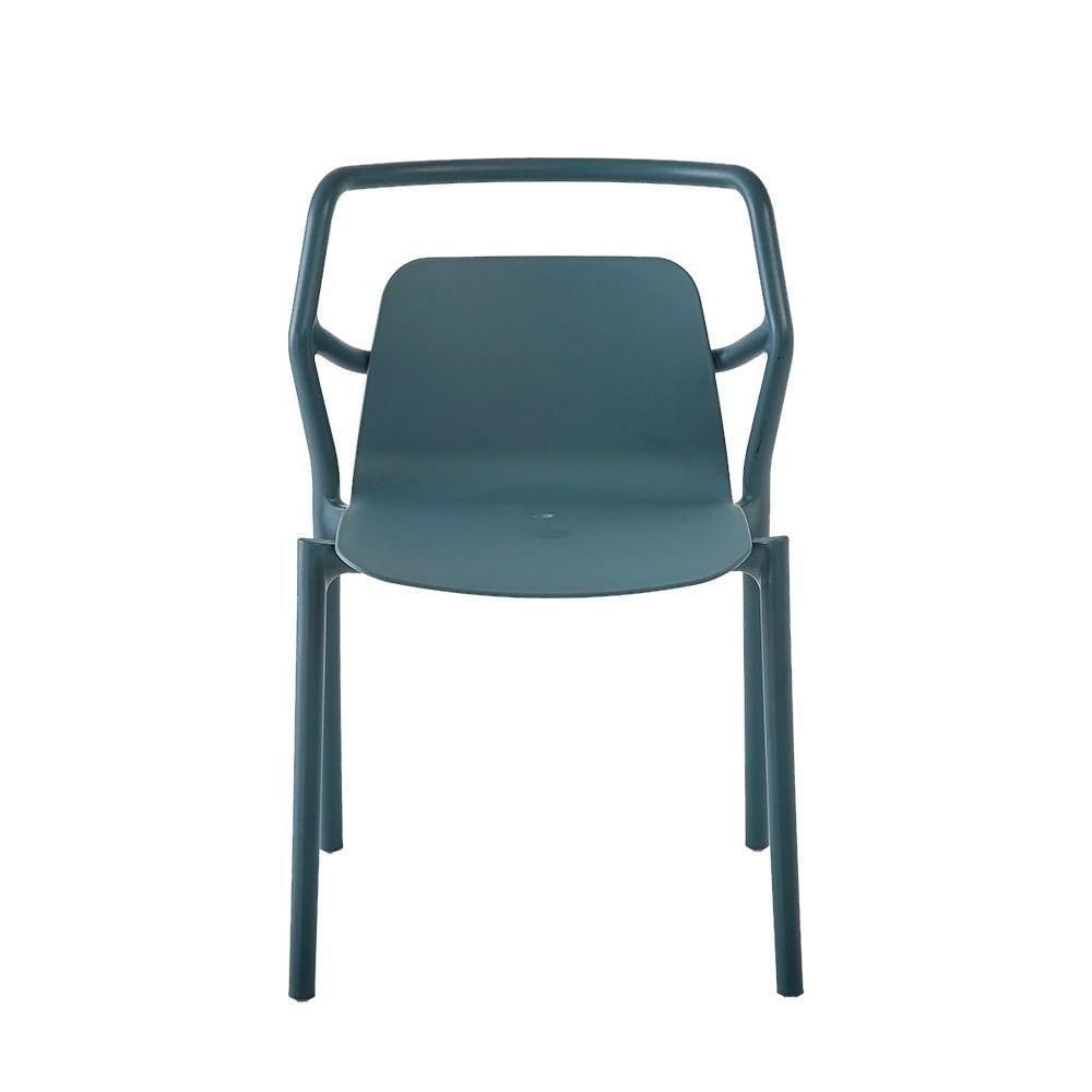 Kit 2 Cadeiras Empilhável Enjoy Rivatti 53 Cm (largura) Polipropileno (pp) Azul Aura Com Proteção Uv - 6