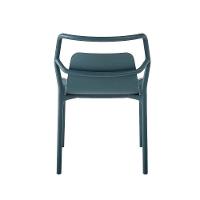 Kit 2 Cadeiras Empilhável Enjoy Rivatti 53 Cm (largura) Polipropileno (pp) Azul Aura Com Proteção Uv