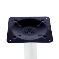 Mesa Zeta Ferro Branco 75 Cm (alt) Disco Redondo Tampo Mdp Redondo 80 Cm Larg X 2,5 Cm Alt Samba