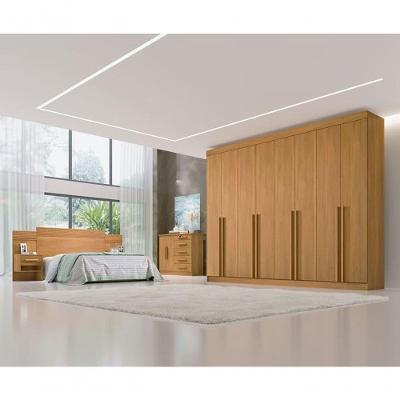 Guarda Roupa Casal 100% Mdf 8 Portas 8 Gavetas - Daymont-cinamomo - Móveis D'doro