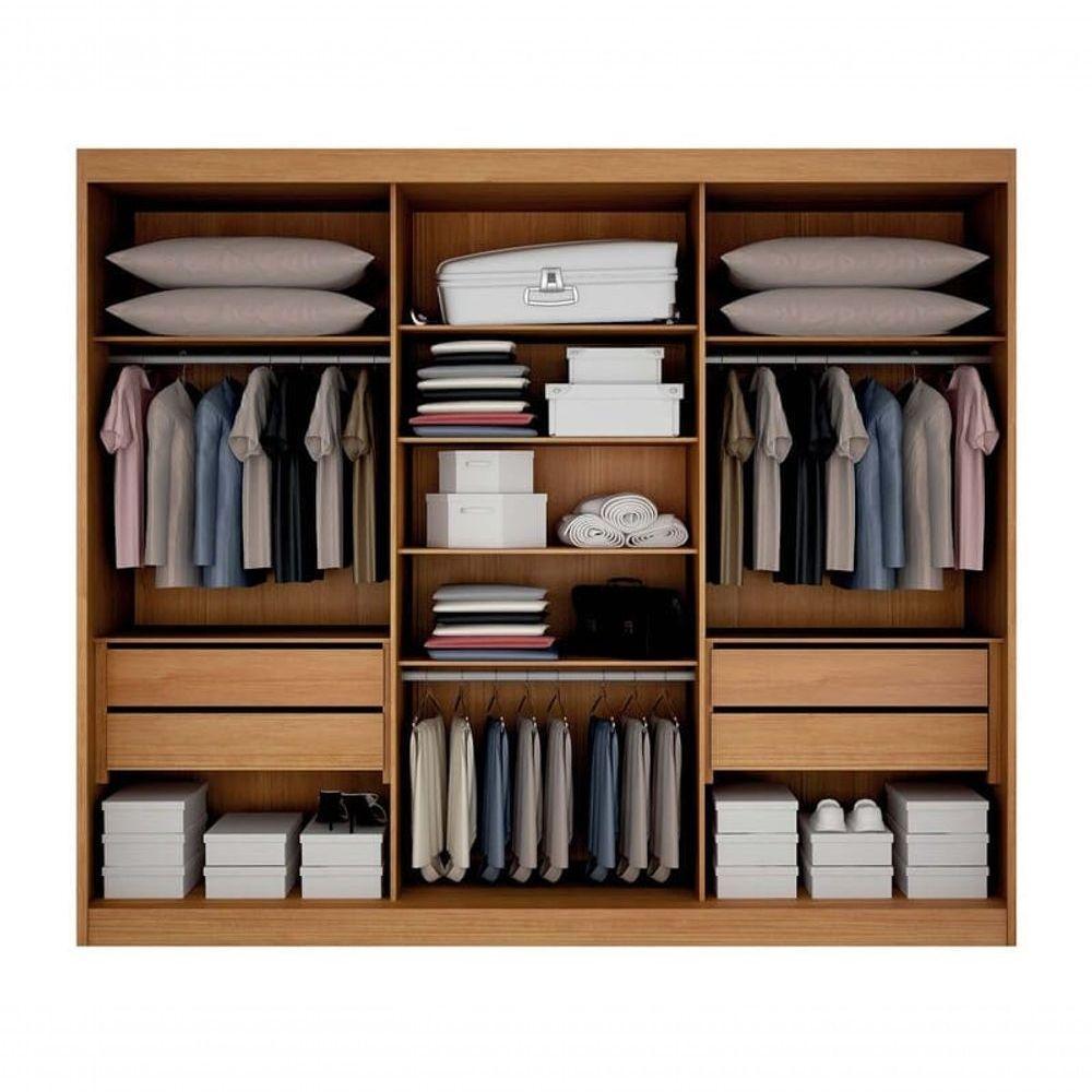 Guarda Roupa Casal 6 Portas 4 Gavetas - Canadá-cinamomo-off White - Leifer Móveis - 2