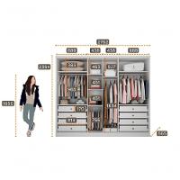 Guarda Roupa Casal 100% Mdf 6 Portas 8 Gavetas - Robust -branco - Móveis Novo Horizonte - 5