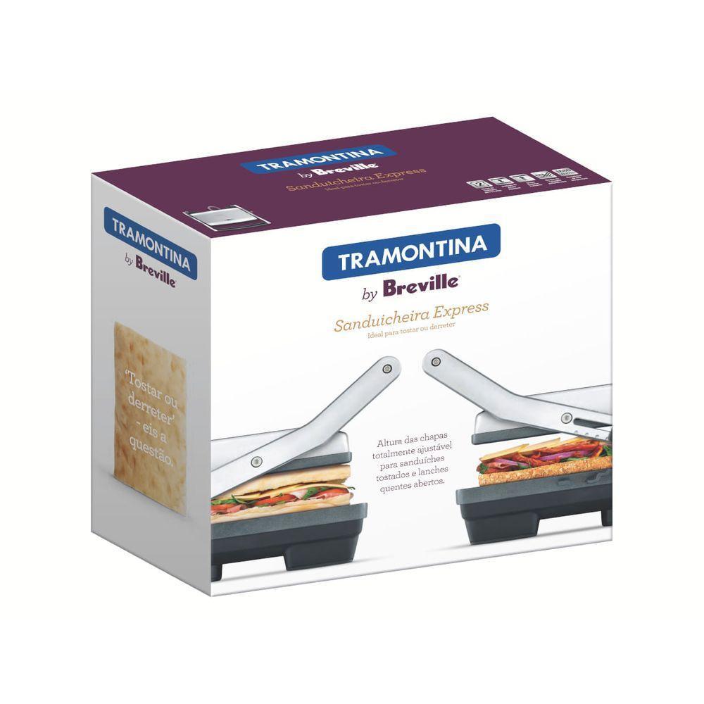 Sanduicheira Tramontina By Breville Express Em Aço Inox Fosco 110V - 5