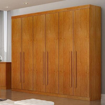 Guarda Roupa Casal Uberaba 6 Portas 4 Gavetas cinamomo MDF