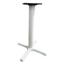 Mesa ômega Ferro Branco 74 Cm (alt) Base Em X Tampo Mdp Quadrado Samba 80 Cm (larg) X 2,50 Cm (alt) - 2