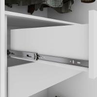 Guarda-roupas 4 Portas 2 Gavetas 100% Mdf Alonzo Sem Espelho E Com Pés - Lopas Branco - 5