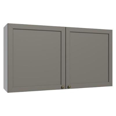 Armário Aéreo 120 Cm 2 Portas Vik Madesa Branco/cinza
