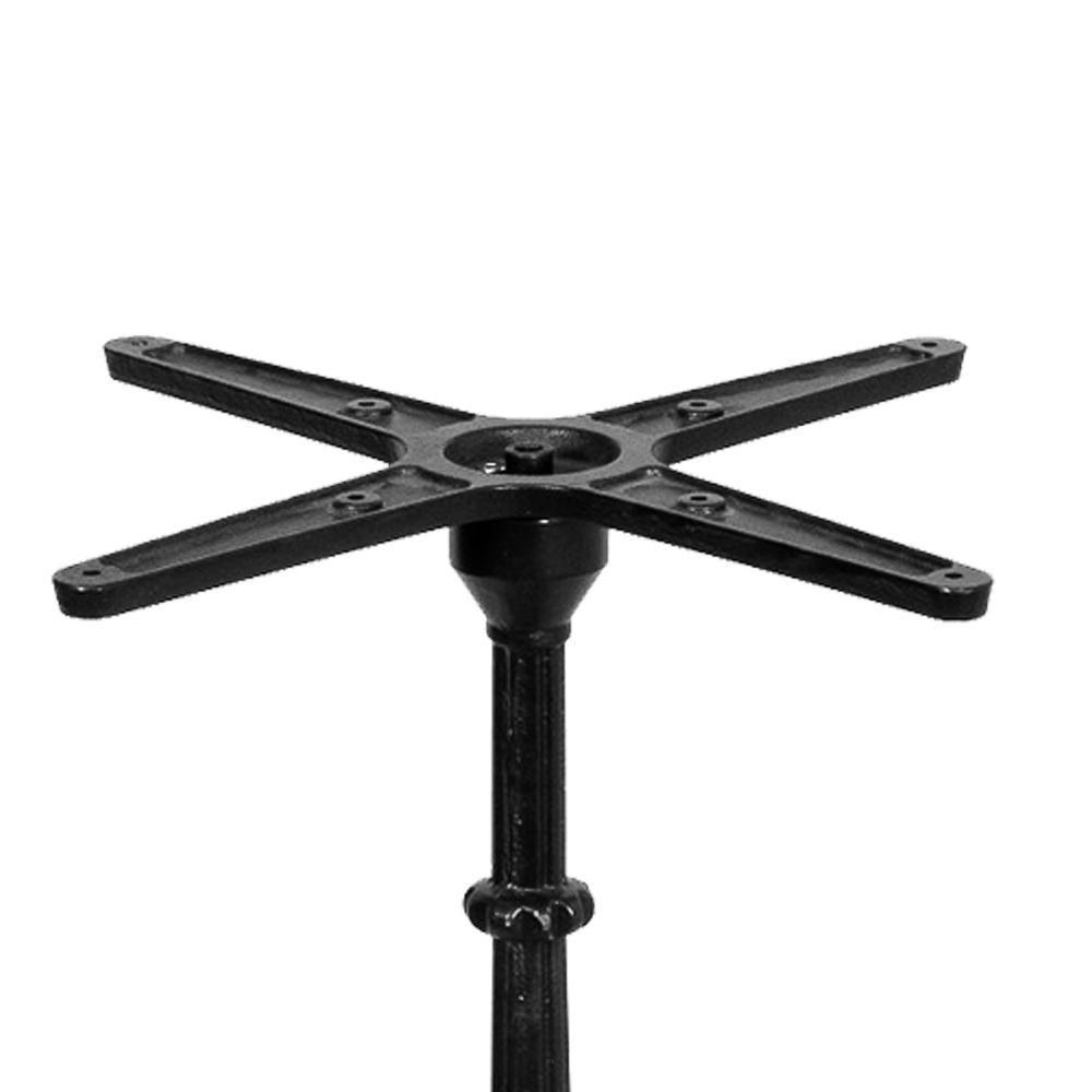 Base De Mesa Apus Em Ferro Preto 75 Cm (alt) Tampo Mdp Redondo Castanheira 60cm (larg) X 2,5cm Alt - 3