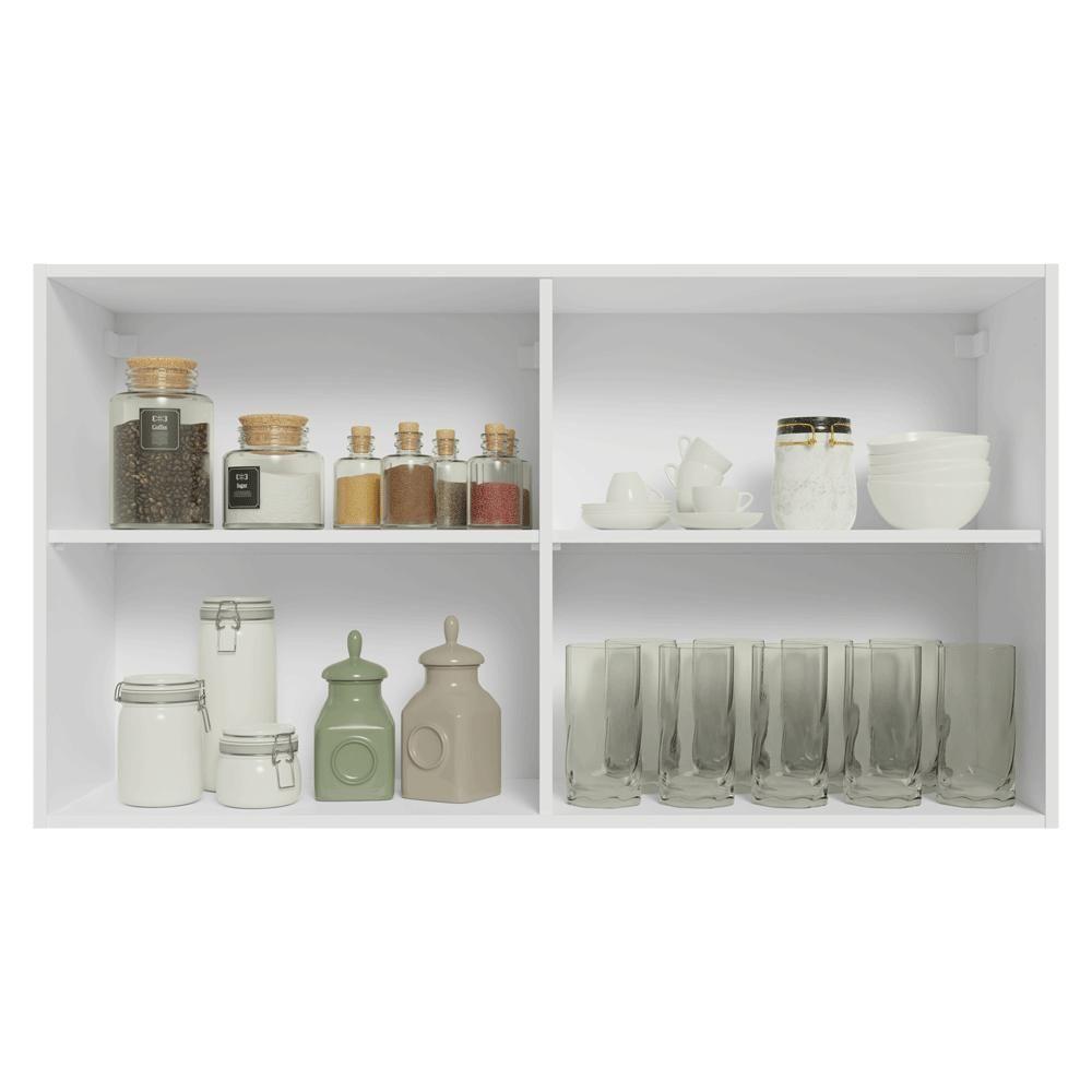 Armário Aéreo 120 Cm 2 Portas Vik Madesa Branco/azul - 4