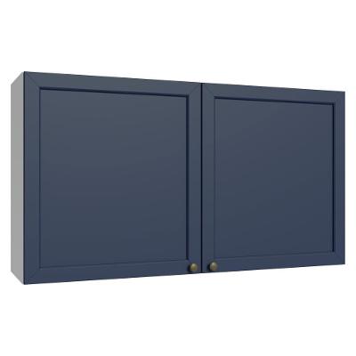 Armário Aéreo 120 Cm 2 Portas Vik Madesa Branco/azul