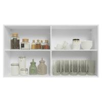 Armário Aéreo 120 Cm 2 Portas Vik Madesa Branco/azul