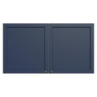 Armário Aéreo 120 Cm 2 Portas Vik Madesa Branco/azul - 10