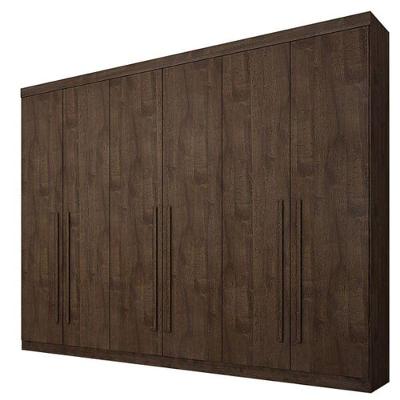 Guarda Roupa Casal Uberaba 6 Portas 4 Gavetas canion MDF Star Móveis