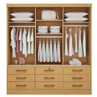 Guarda Roupa Casal Com Espelho 3 Portas 9 Gavetas - Meridian -cinamomo - Móveis D'doro - 2
