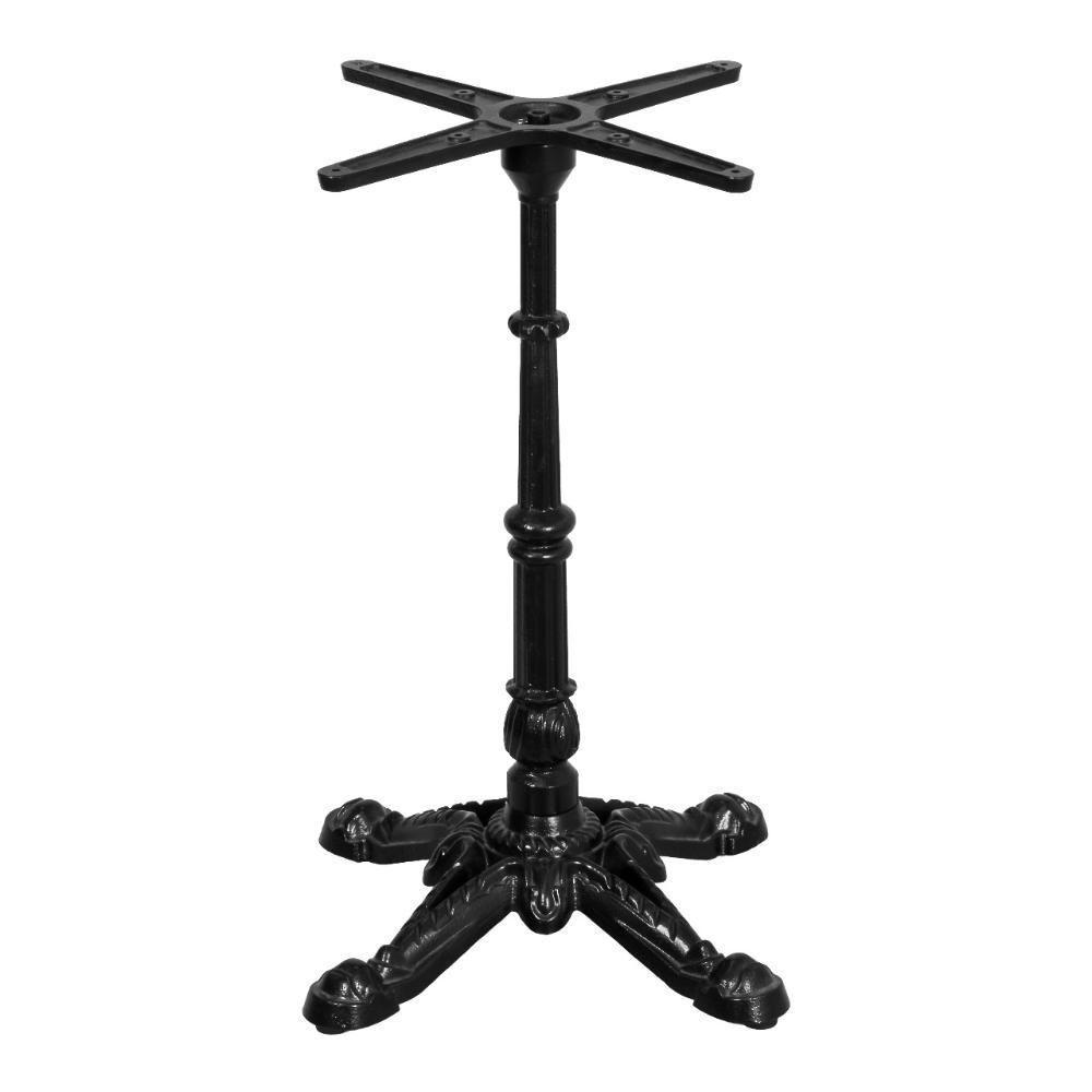 Base De Mesa Apus Em Ferro Preto 75 Cm (alt) Tampo Mdp Redondo Samba 60 Cm (larg) X 2,5 Cm (alt) - 2