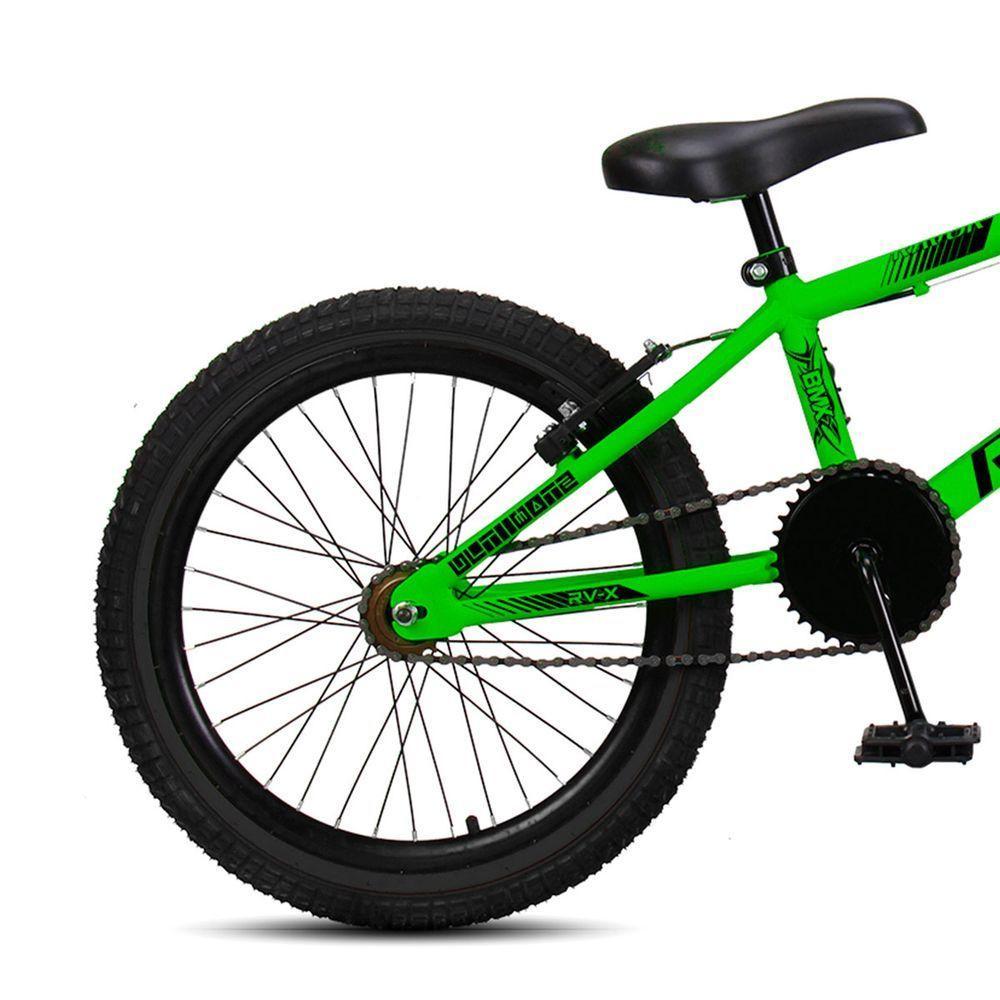 Bicicleta Aro 20 Bmx Rv-x Aero Freio V-brake Infantil Verde - 3