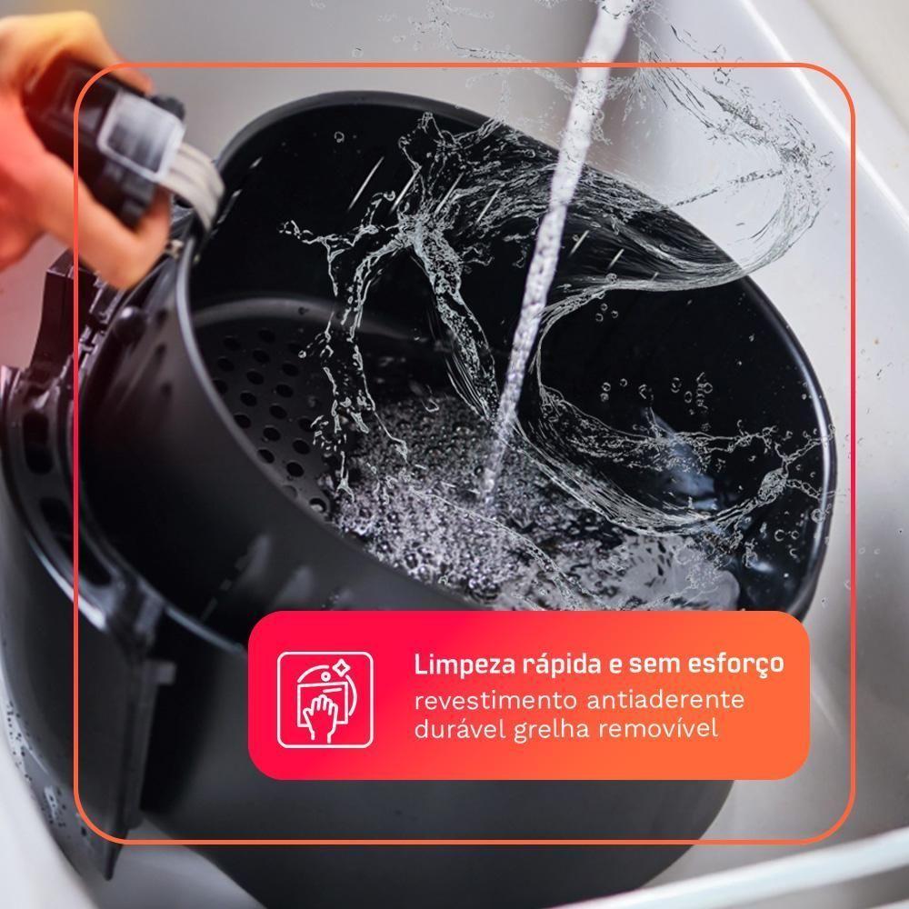 Fritadeira Sem óleo Airfryer HQ Preto 4,8L HQ-AF4.8LMP 220V - 2