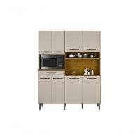 Kit Cozinha 7 Portas 1 Gaveta - Pratic-cinamomo-off White - Chf Móveis - 3