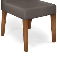 Kit 2 Cadeiras De Jantar Estofadas Yasmin Dj Moveis Veludo Lunar Freijó - 7