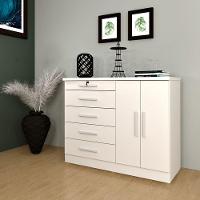 Cômoda Para Quarto 2 Portas 5 Gavetas - Istambul-neve - Tcil Móveis - 1
