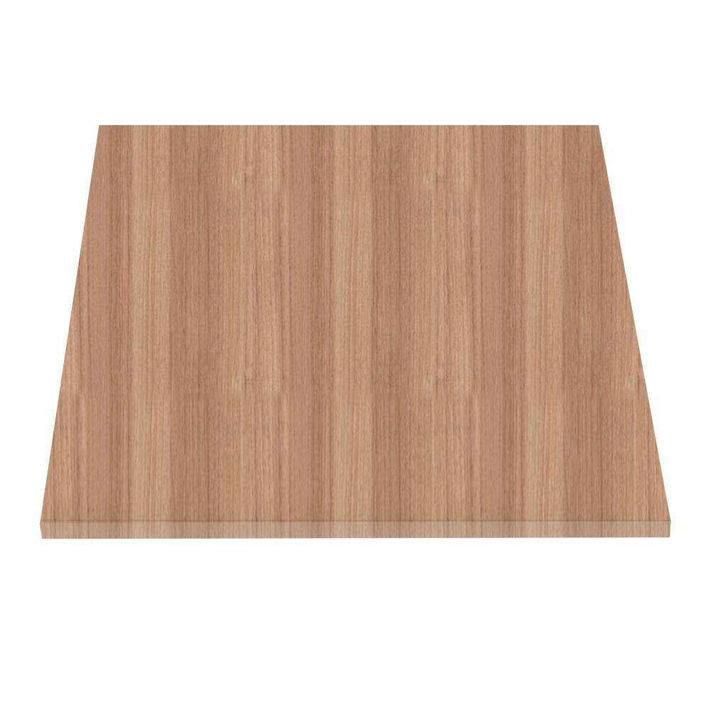 Mesa Pisa Beta Bistrô Fratini 107,50cm (a) Disco Redondo Preto Tampo Mdp Quadrado Noce Nat 60cm (l) - 6