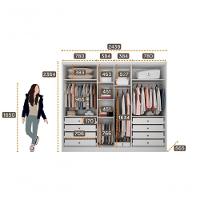 Guarda Roupa Casal Com Espelho 6 Portas 8 Gavetas - Linea-branco - Móveis Novo Horizonte - 5