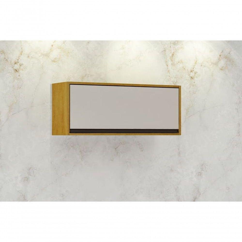 Nicho Para Cozinha 1 Porta Basculante - Eduarda-cinamomo-off White - Chf Móveis - 1