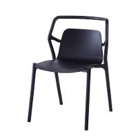 Kit 2 Cadeiras Empilhável Enjoy Rivatti 53 Cm (largura) Polipropileno (pp) Preto Com Proteção Uv - 2