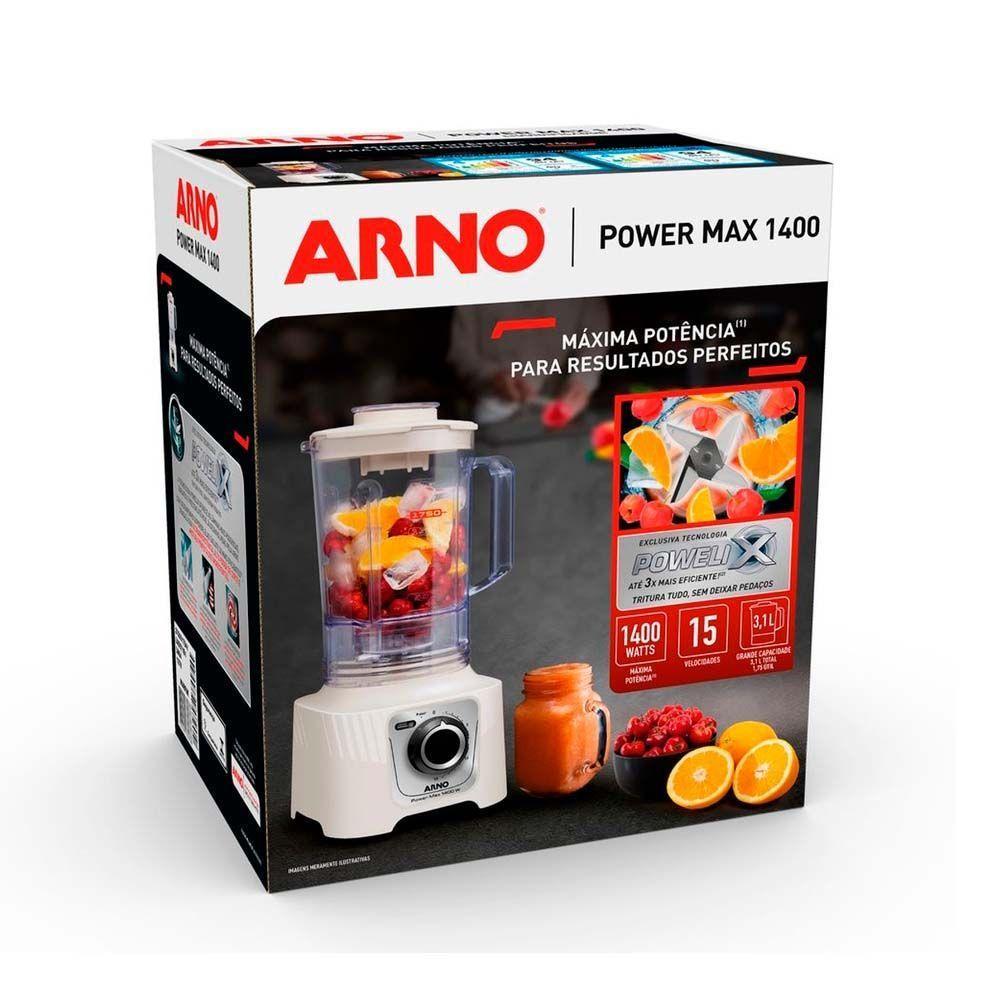 Liquidificador Arno Power Max 1400W Marfim LN64 220V - 8