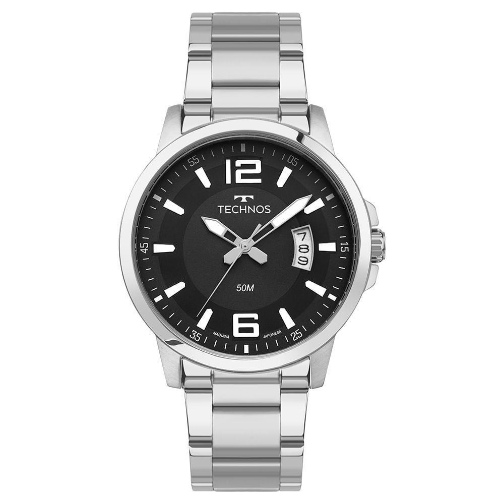 Relógio Technos Masculino Racer Basico Prata - 2315lar/1p 2315lar/1p - 1