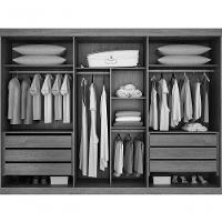 Guarda Roupa Casal Com Espelho 3 Portas 6 Gavetas - São Paulo-branco - Leifer Móveis - 2