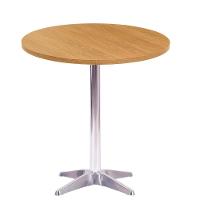 Mesa Delta Em Alumínio 75 Cm (alt) Base Em X Tampo Mdp Redondo 60 Cm (larg) X 2,50 Cm (alt) Samba - 1