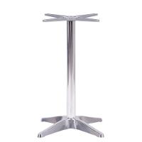 Mesa Delta Em Alumínio 75 Cm (alt) Base Em X Tampo Mdp Redondo 60 Cm (larg) X 2,50 Cm (alt) Samba - 2