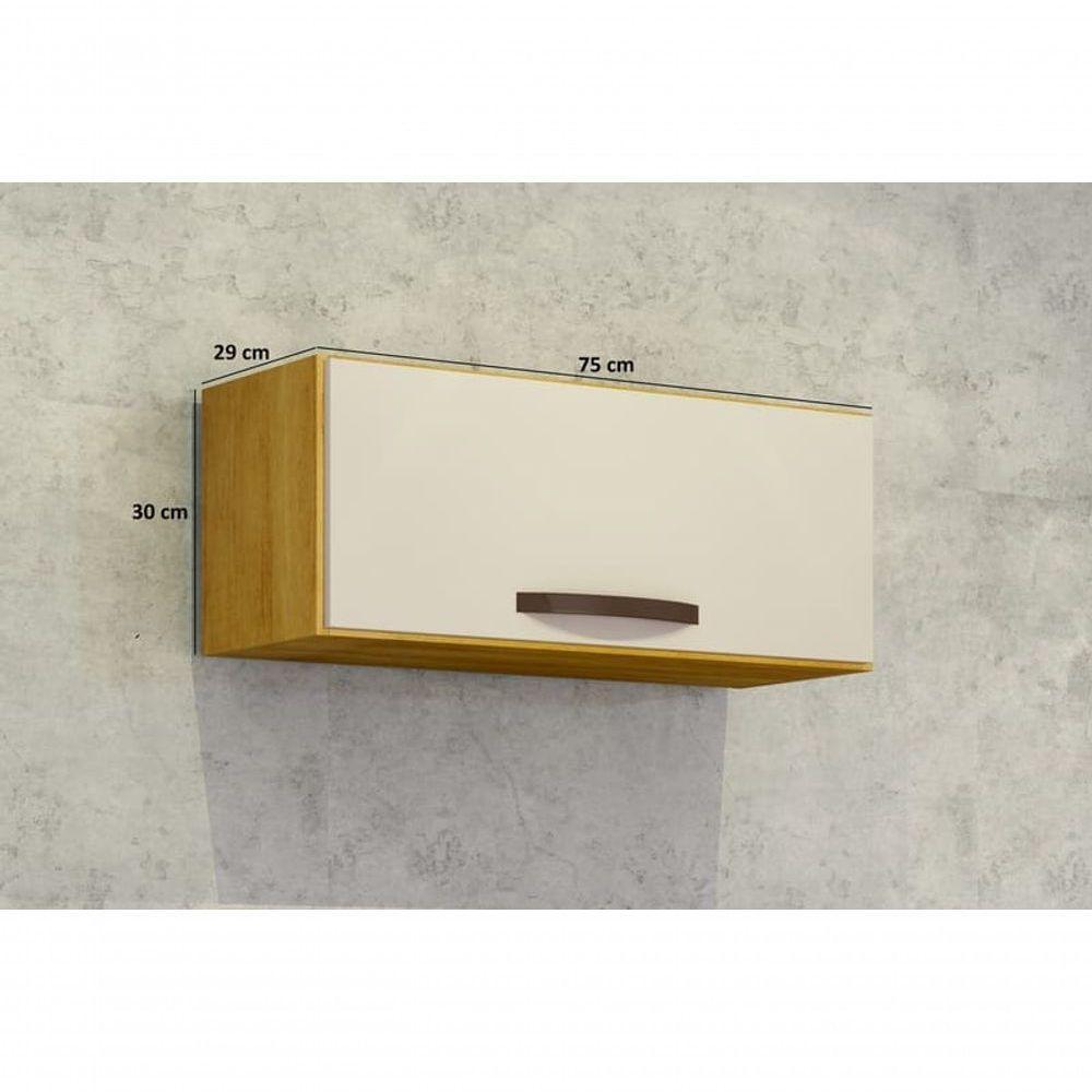 Nicho Para Cozinha 1 Porta Basculante - Maísa-cinamomo-off White - Chf Móveis - 4