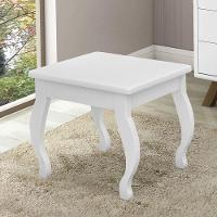 Banqueta Para Penteadeira Camarim Branco - Móveis Luapa Branco - 2