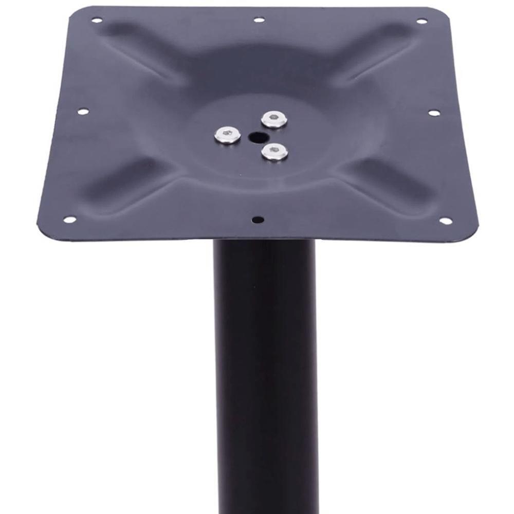 Mesa ômega Ferro Preto 74 Cm (alt) Base Em X Tampo Mdp Redondo 60 Cm (larg) X 2,50 Cm (alt) Samba - 4