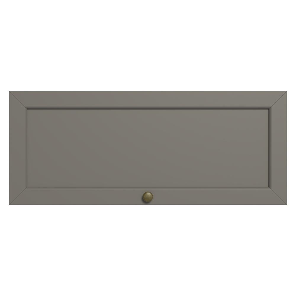 Armário Aéreo 80 Cm 1 Porta Basculante Vik Madesa Branco/cinza - 9