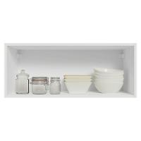 Armário Aéreo 80 Cm 1 Porta Basculante Vik Madesa Branco/cinza