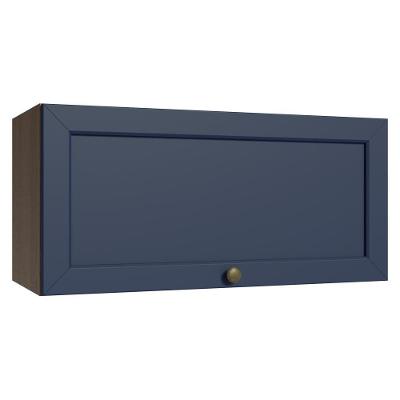 Armário Aéreo 70 Cm 1 Porta Basculante Vik Madesa Rustic/azul