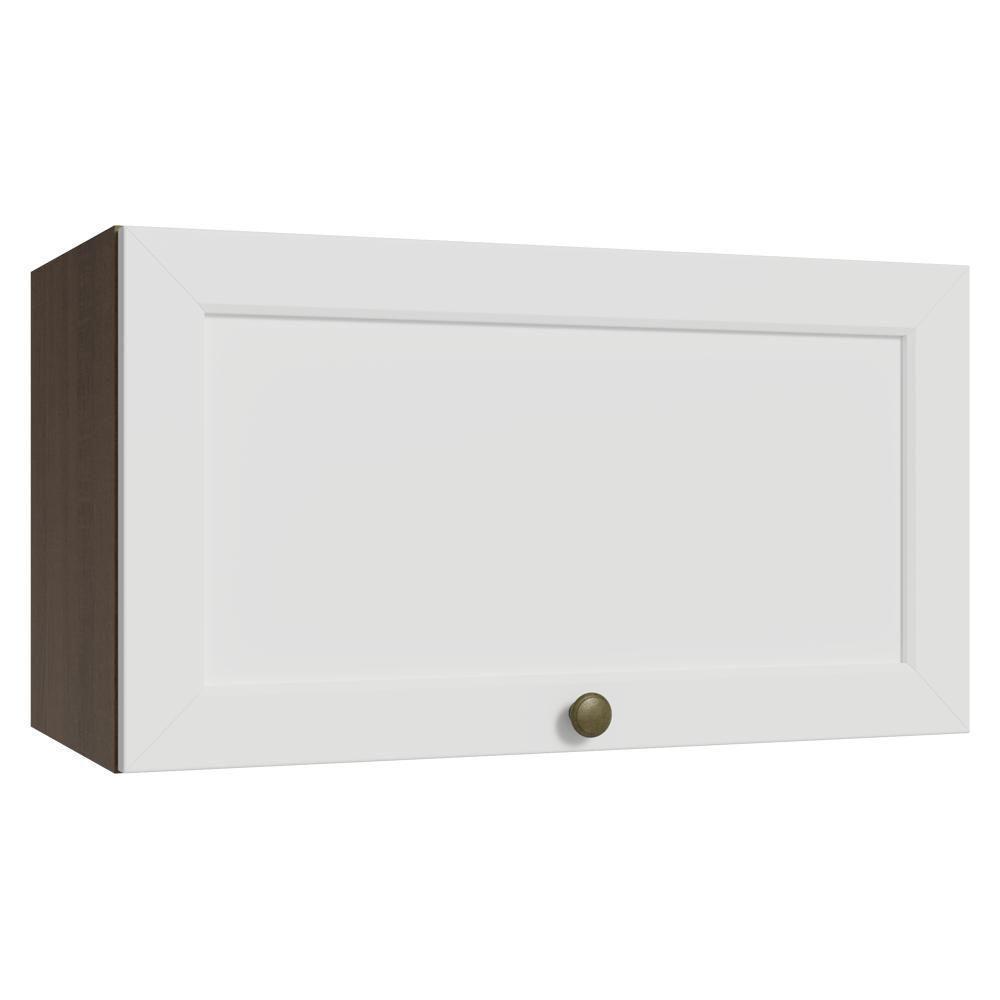 Armário Aéreo 60 Cm 1 Porta Basculante Vik Madesa Rustic/branco - 1