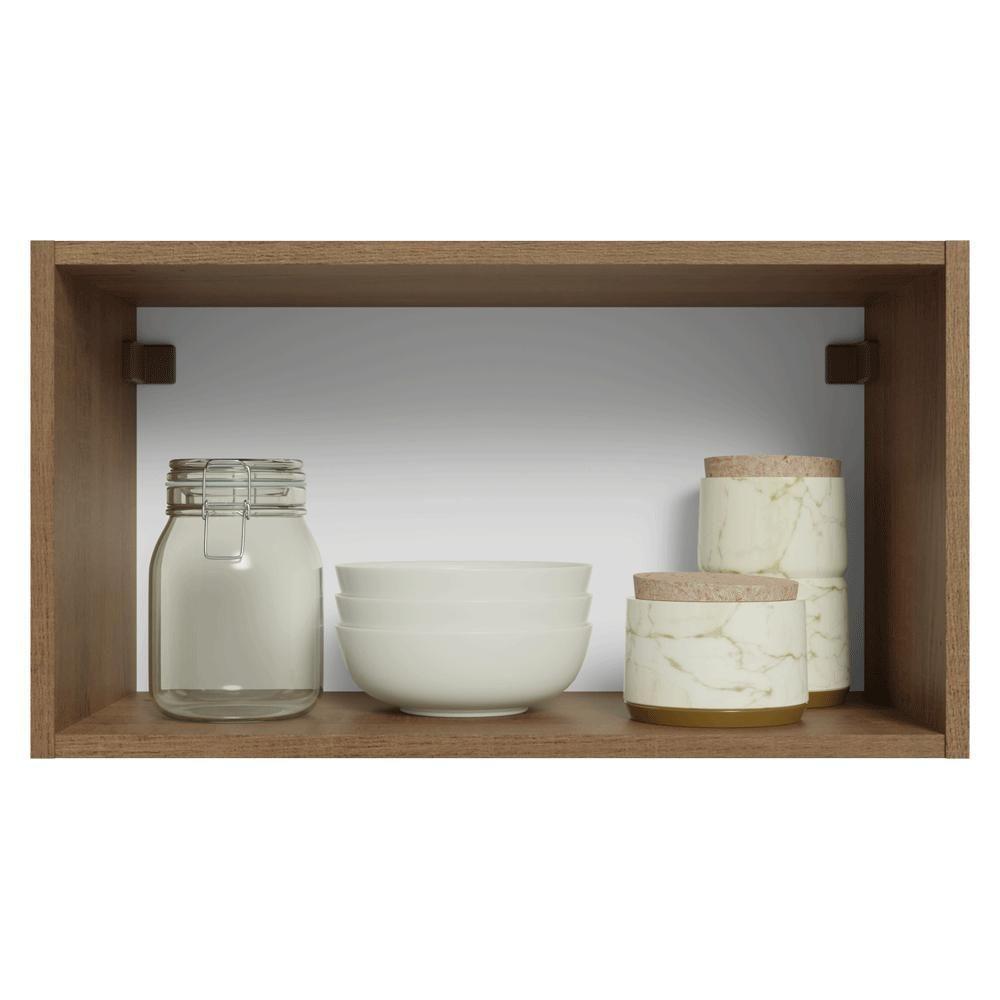 Armário Aéreo 60 Cm 1 Porta Basculante Vik Madesa Rustic/branco - 4