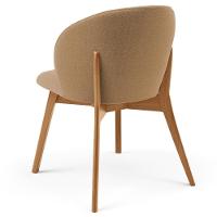 Kit 02 Cadeiras De Jantar E Estar Living Estofada Mia L02 Bouclê Mostarda - Lyam Decor - 6