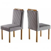 Cadeiras Para Mesa De Jantar Madeira Maciça - Jade - Móveis Mundial - 1