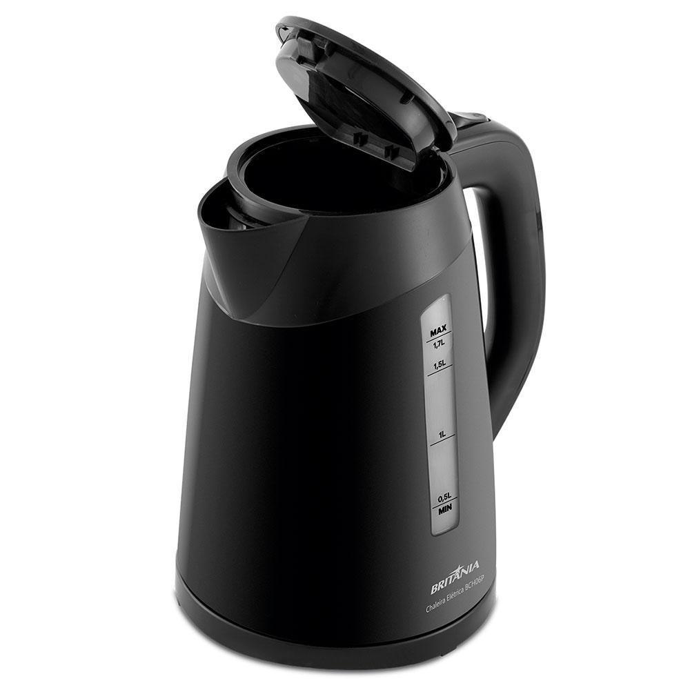 Chaleira Elétrica Britânia BCH06P Com 1,7 Litros E Desligamento Automático Preto Bivolt - 2