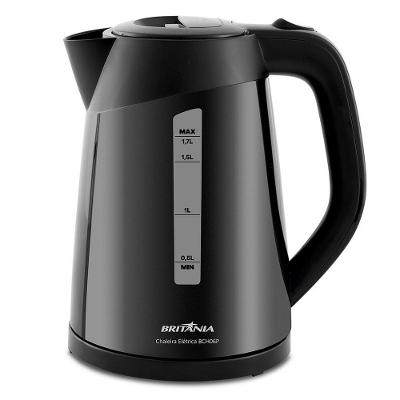 Chaleira Elétrica Britânia BCH06P Com 1,7 Litros E Desligamento Automático Preto Bivolt